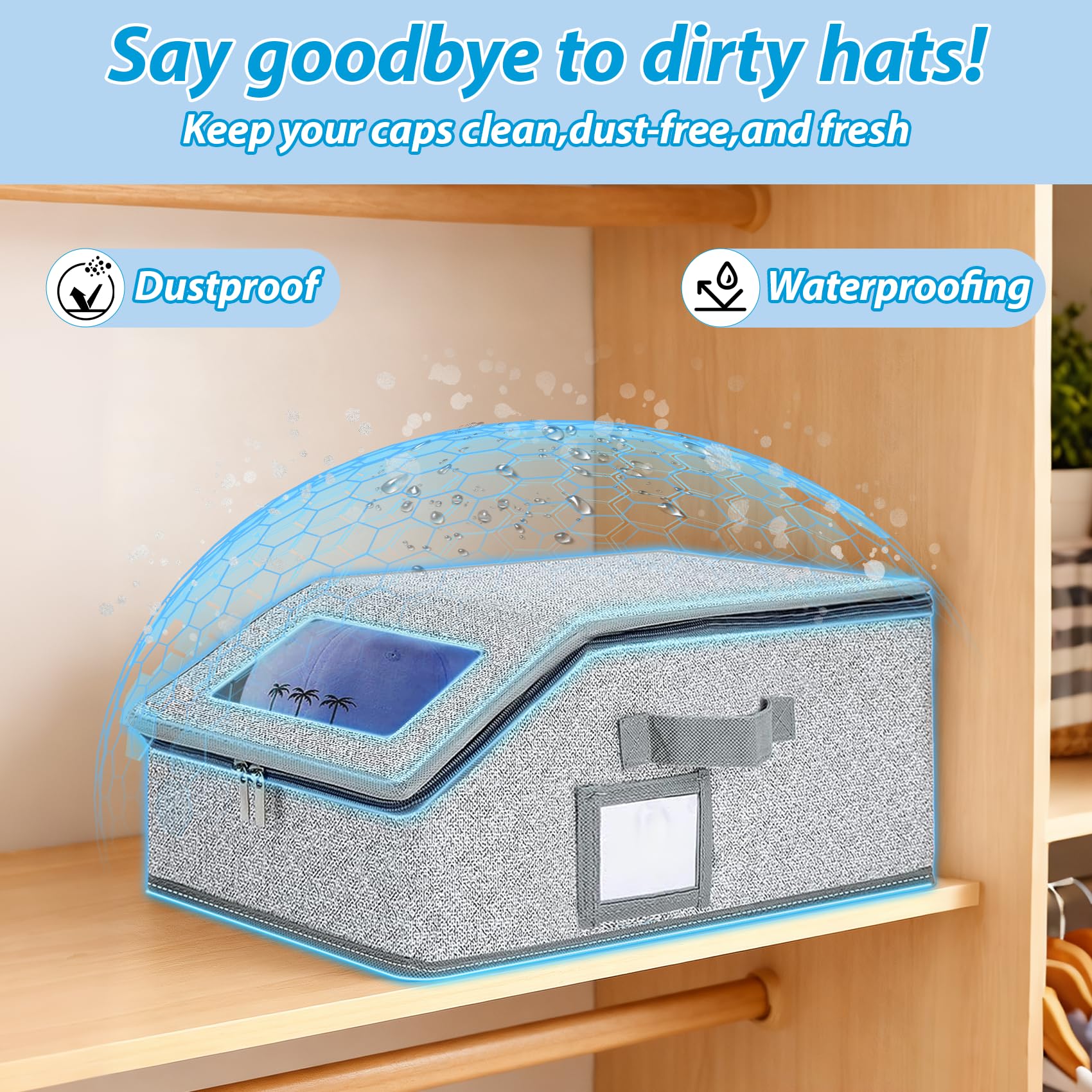 Sock Organizer Tray - Nieuwe opvouwbare opbergdoos met ritssluiting voor