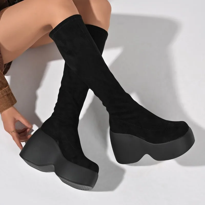 Knee High Sock Women - Winter Nieuwe Skinny Plus Size Rekbare