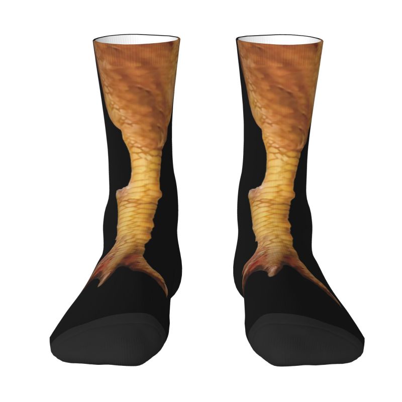Dress Sock Men - Kippenpoten Voeten Heren Crew Sokken Unisex