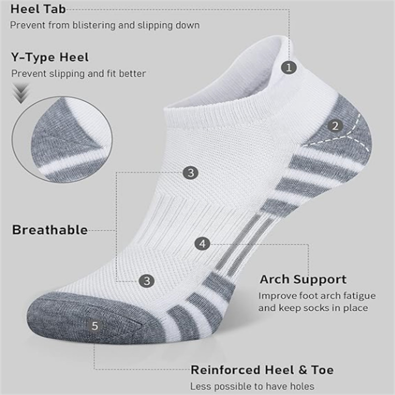 12 Paar Gedempte Ademend Enkel - Athletic Sock Cushion recensie en prijs