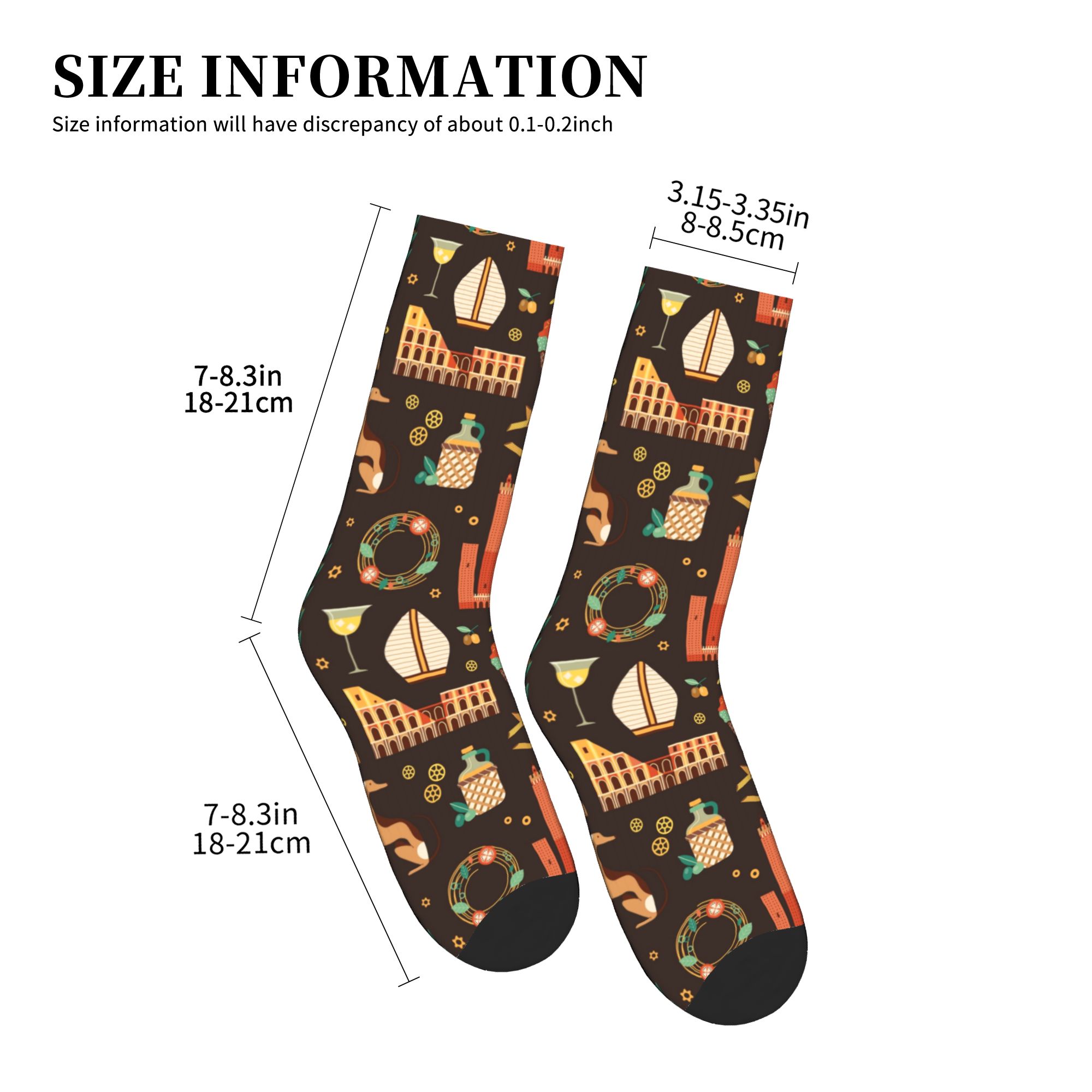 Italië Reizen Italiaans eten L - Dress Sock Men recensie en prijs