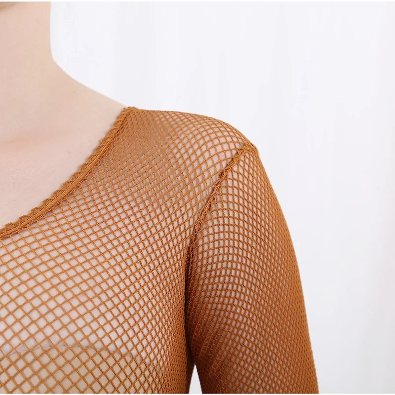 Latin Dance Full Body Jumpsuit - Fishnet Stocking Women recensie en prijs